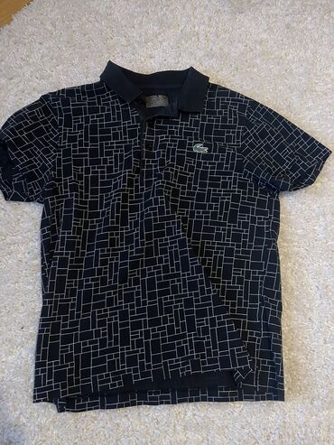 armani exchange majica: T-shirt Lacoste, M (EU 38), color - Black