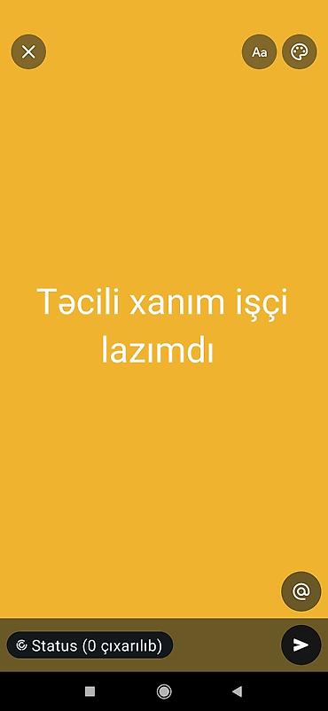 Ofisiant tələb olunur, İstənilən yaş lalafo.az -da Ofisiant tələb olunur, İstənilən yaş