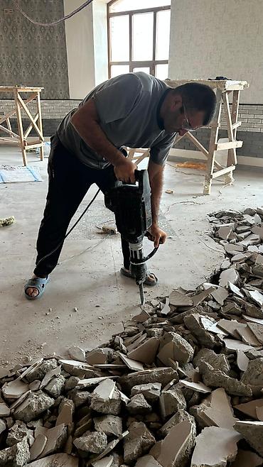 muasir ev dizaynlari: Dəmirbeton və kafel-smeta söküntü xidməti Peşəkar avadanlıqla (ağır — 1