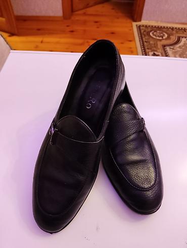 marc jacobs canta: Kişi loaferləri – qara rəng, klassik dizayn - Model: Loafer (bağsız — 6