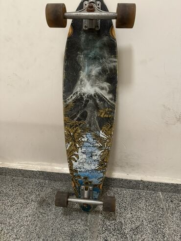 İncəsənət və kolleksiyalar: Uzun lövhə (longboard) – tam komplekt - Taxta: İki uclu, kreyser/karv