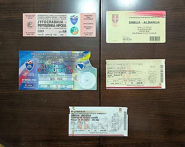 karta srbije i crne gore: Original Ulaznice | Fudbal | Jugoslavija, SCG, Srbija Na prodaju — 1