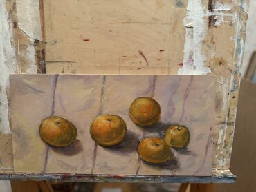 Süni güllər: Natürmort yağlı boya