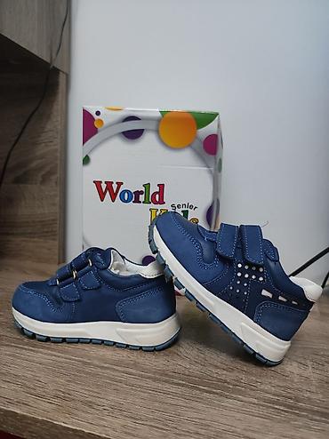 Детская обувь: Кожаные кроссовки для мальчика турецкой фирмы World kids Очень — 3