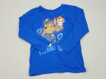 niebieska bluzka hiszpanka: Bluzka, 4-5 lat, 104-110 cm, stan - Dobry