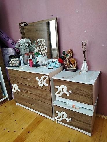 bedroom: Yataq otağı mebel dəsti – Material: ağ və tünd qoz rəngli MDF/LDSP — 3