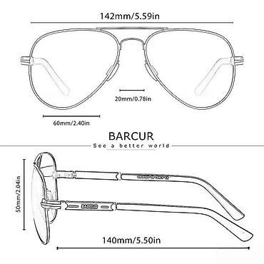 Naočare: BARCUR BC8721 - Polarizovane naočare za sunce BARCUR BC8721 - — 9