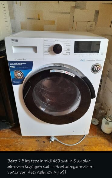 baku electronics paltaryuyan qiymetleri: Стиральная машина Beko, 7 кг, Б/у, Автомат, Без сушки, Нет кредита