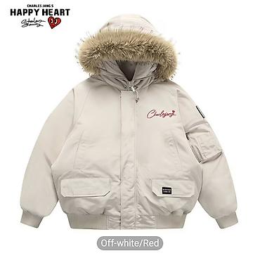 Короткая утеплённая куртка Charles Jang’s Happy Heart с объёмным