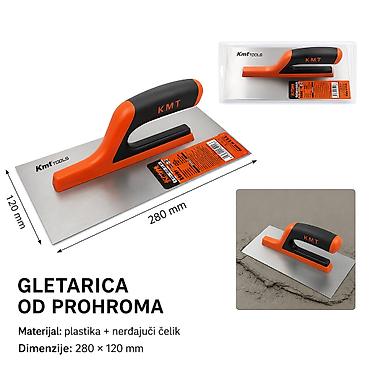 KMT Plastična dvobojna gleterica sa drvenom drškom – model 9362496
