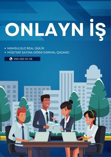 Anbar: Onlayn iş imkanı ilə məhsulsuz real gəlir əldə edin. Müştəri sayına