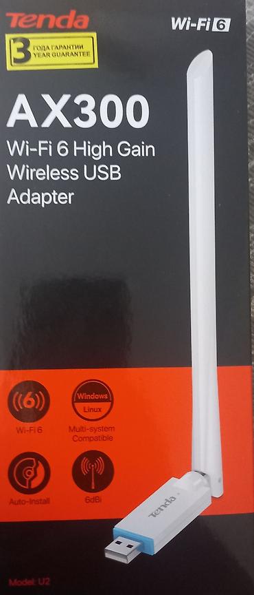 raspberry pi: Wi‑Fi адаптер Tenda AX300 (модель U2) цена 700 сома ступка — 1