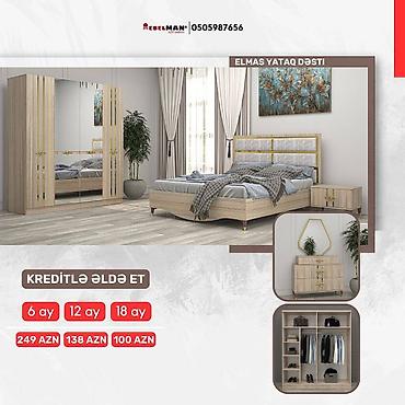 ay: Yeni yataq dəstləri KREDİTLƏ Yeni model ecazkar yataq dəstləri tək — 4