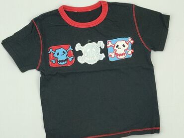 sukienka letnia czarna w kwiaty: T-shirt, 2-3 years, 92-98 cm, condition - Very good