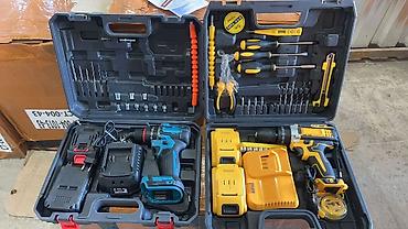 dewalt набор: Набор инструментов в кейсе с аккумуляторной дрелью-шуруповертом — 4