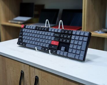 Ноутбуки и нетбуки: Беспроводная механическая клавиатура Keychron K5 pro Коричневые