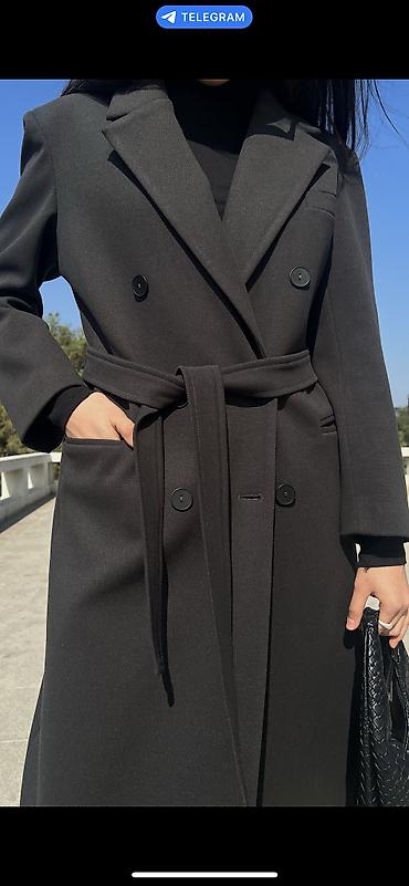 Пальто: Пальто, Классика, Осень-весна, Длинная модель, S, M — 8