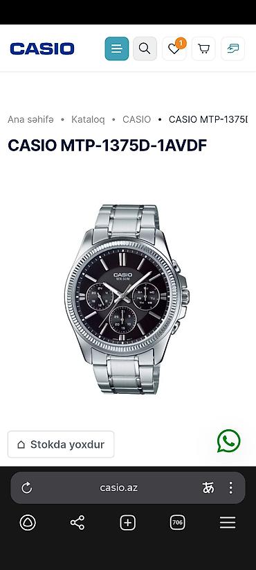 d4 50: Yeni, Qol saatı, Casio, rəng - Qara — 5