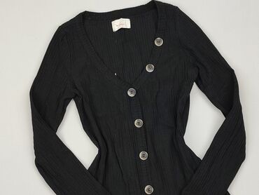 czarne t shirty damskie w serek: Knitwear, S (EU 36), condition - Very good