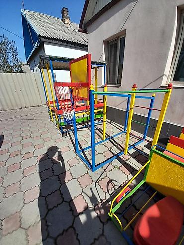 Детские площадки: Детский турник качеля балансир домик беседка качалка — 9