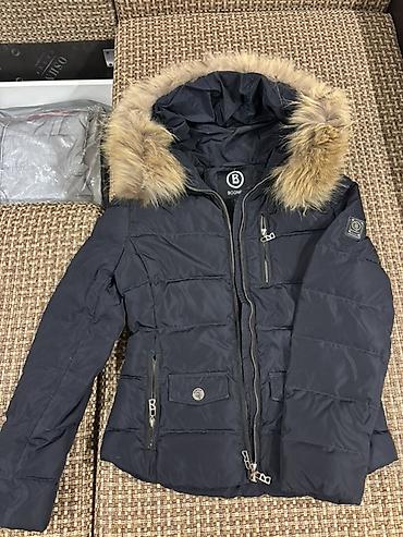 Айымдардын кийими: Женская утеплённая куртка Bogner - Цвет: тёмно-синий (navy) - Крой — 1