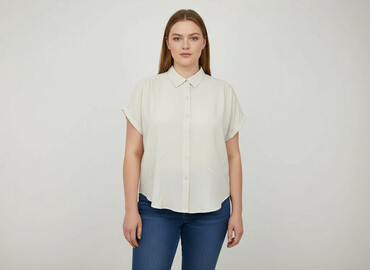 bluzki z krótkim rękawem allegro: Women's blouse, size 3XL