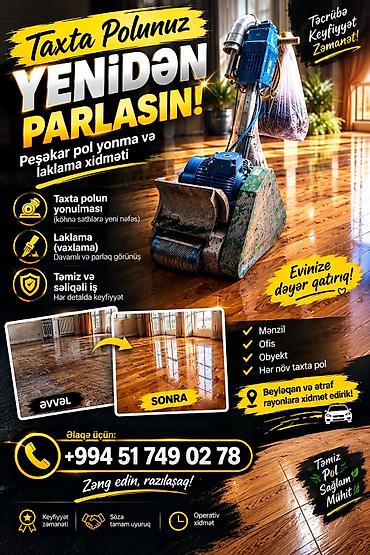 gree kondisioner 80 kv: Taxta polunuz yenidən parlasın! ✨🪚 Beyləqan və ətraf rayonlarda — 2
