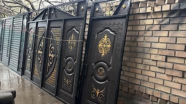 Распашные ворота: Металлические въездные ворота премиум‑класса - Материал: сталь с — 9