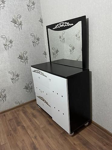 stol stul: Qonaq otağı mebel dəsti - Rəng: qara-ağ (qızılı naxışlı elementlər) - — 5