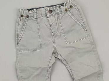 legginsy ocieplane 74: Spodnie jeansowe, Zara, 9-12 m, stan - Bardzo dobry