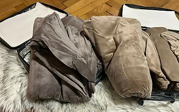 Prekrivači za nameštaj: Elastične navlake za stolice – baršunasti izgled - Materijal: meka — 10