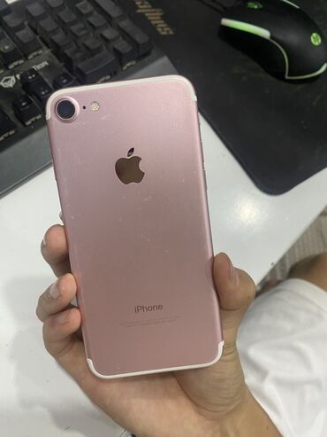 купить айфон 7 64 гб: IPhone 7, Колдонулган, 128 ГБ, Rose Gold, Каптама, 56 %