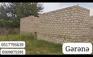 Evin torpaq sahəsi 7sot 15sent. kürsüyə qədər 5 daş qoşa hörülüb. cəm