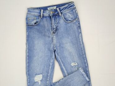 bluzki indygo: Jeansy damskie, S