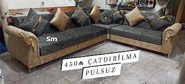 tək divan satışı: L formalı künc divan dəsti, klassik və zövqlü dizaynla təqdim olunur — 2