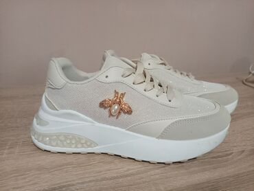 Trainers: 37, color - Beige