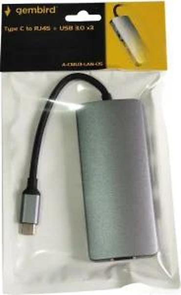 Doking stanice: Gembird USB-C HUB A-CMU3-LAN-05 Kompaktan višefunkcionalni USB-C — 7