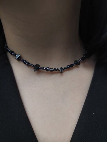 бижутерия набор: 🖤 Авторское украшение "Black Elegance" Стильное чёрное украшение