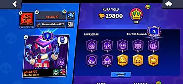 Готовый бизнес: Brawl Stars oyun hesabı - Kupa: 29,800 (Kupa Yolu III rütbə nişanı — 2