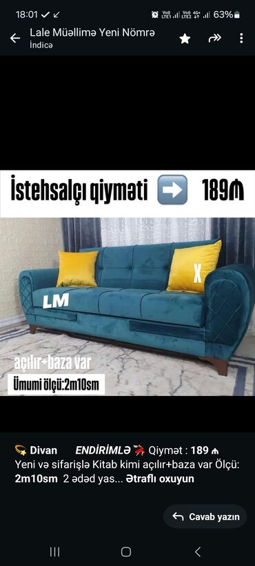 ikinci el mebel divan: Divan, Bazalı, Açılan, Kitab