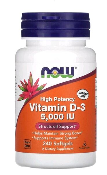 Витамины и БАДы: Витамин D3 от Now Foods - это наиболее предпочтительная форма витамина