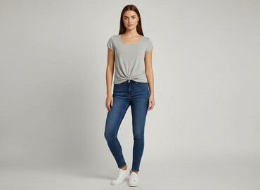 bluzki w serek plus size: Jade, Жіноча блуза, розмір S