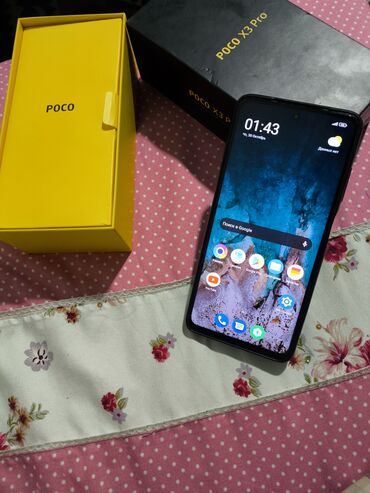 сепаратор для телефона: Poco X3 Pro, Колдонулган, 256 ГБ, 2 SIM