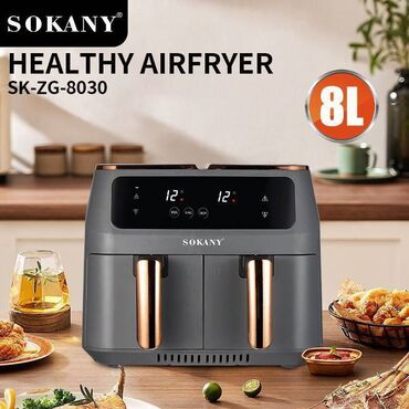весы кухонный: Двухкорзинная аэрофритюрница Sokany SK-ZG-8030 Healthy Airfryer