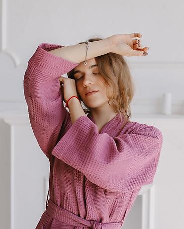Личные вещи: Халат, Вафельное полотно, XS, S, M — 4