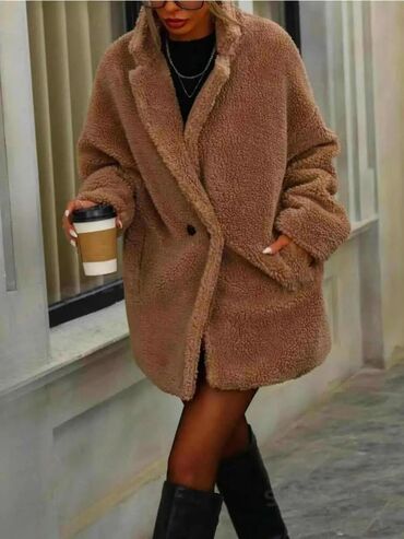 Kaputi: Ženska teddy kaput/jakna sa krupnim plišanim flisom. Model do sredine na lalafo.rs — 3 Kaputi: Ženska teddy kaput/jakna sa krupnim plišanim flisom. Model do sredine — 3