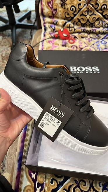 boss обувь: Мужские кроссовки, 43, 44, Hugo Boss, Новый, цвет - Черный, Самовывоз — 1