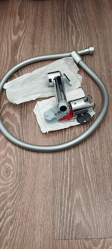 mop dəsti: Bide duşu başlığı (əl spreyi) - Material: xrom örtüklü korpus, boz — 5