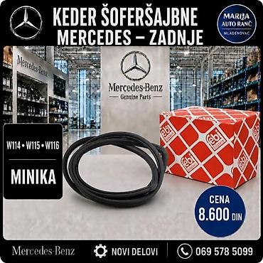 Delovi motora: KEDER SOFERSAJBNE STUBOVA VRATA MERCEDES W114 W115 MINIKA | Keder — 1