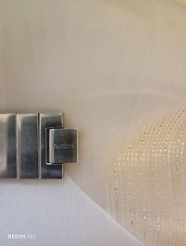 swatch: İşlənmiş, Qol saatı, Swatch, rəng - Gümüşü — 4